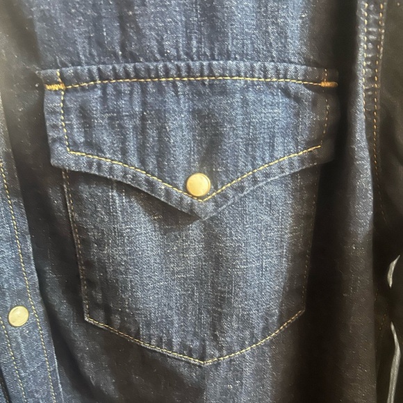 Ag Adriano Goldschmied Men's Dark Blue Casual Button Down Shirt - Picture 4 of 5